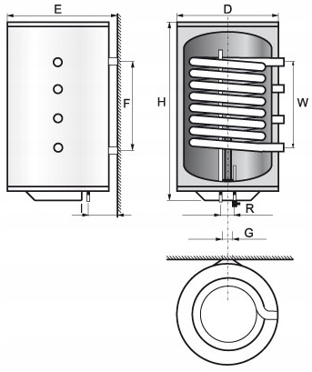 Podgrzewacz ELEKTROMET Venus Lewy 100 L Protor