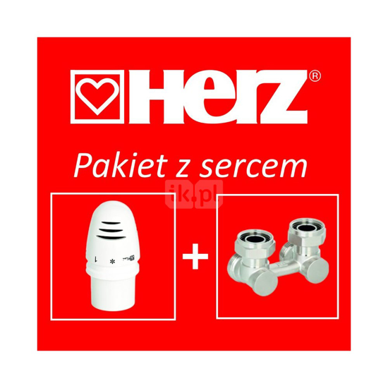 Obrazek Pakiet z sercem (set kątowy), głowica Mini-D + Herz 3000