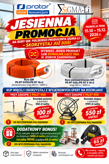 Obrazek Jesienna Promocja Rur  Sigma-Li